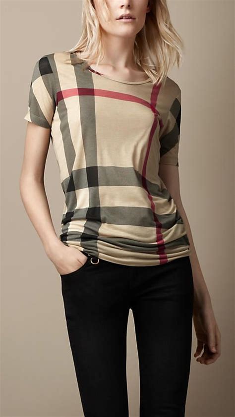 burberry shirts for women|burberry shirt women outfit.